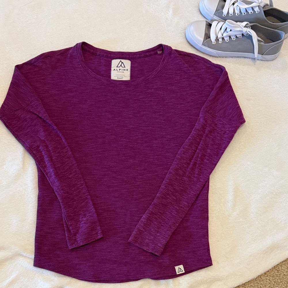 Alpine Design Long Sleeve Tee in Rich Purple